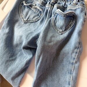 Zara Kids Blue Jeans with Heart Pockets